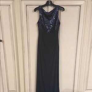 Ralph Lauren Black Sequin Maxi Dress